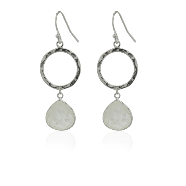 Regenboog Maansteen Oorhanger model E5-041